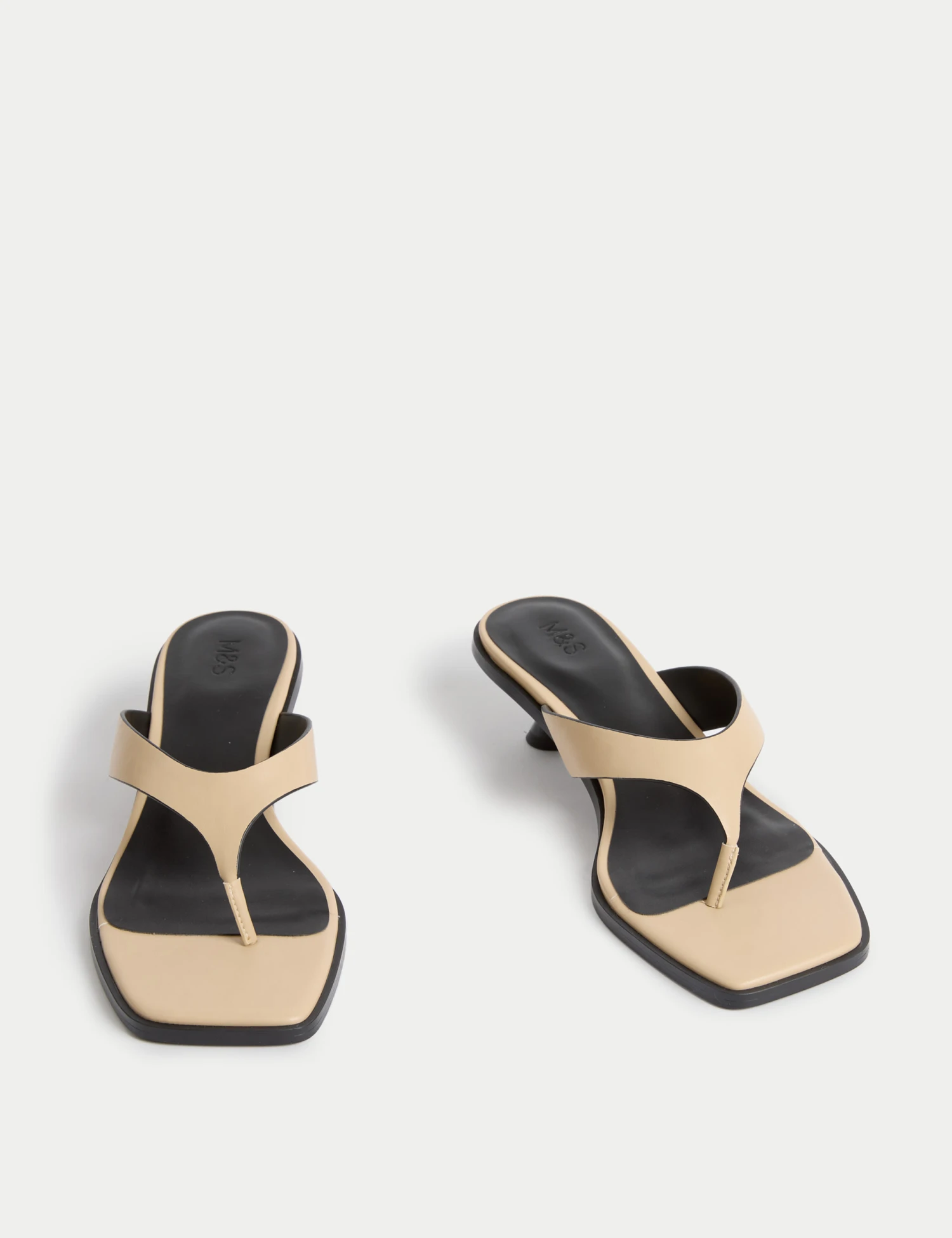 Kitten Heel Toe Thong Sandals 4 Kitten Heel Toe Thong Sandals - Image 2