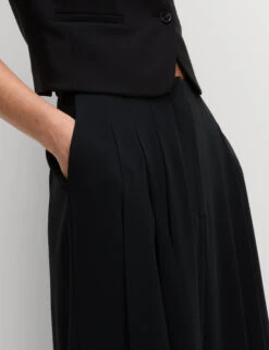 Knife Pleat High Waisted Trousers -M&S Knife Pleat High Waisted Trousers 3