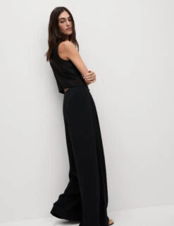 Knife Pleat High Waisted Trousers -M&S Knife Pleat High Waisted Trousers 4