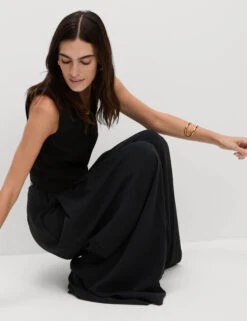 Knife Pleat High Waisted Trousers -M&S Knife Pleat High Waisted Trousers 5