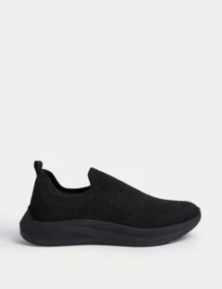 Knitted Slip On Trainers