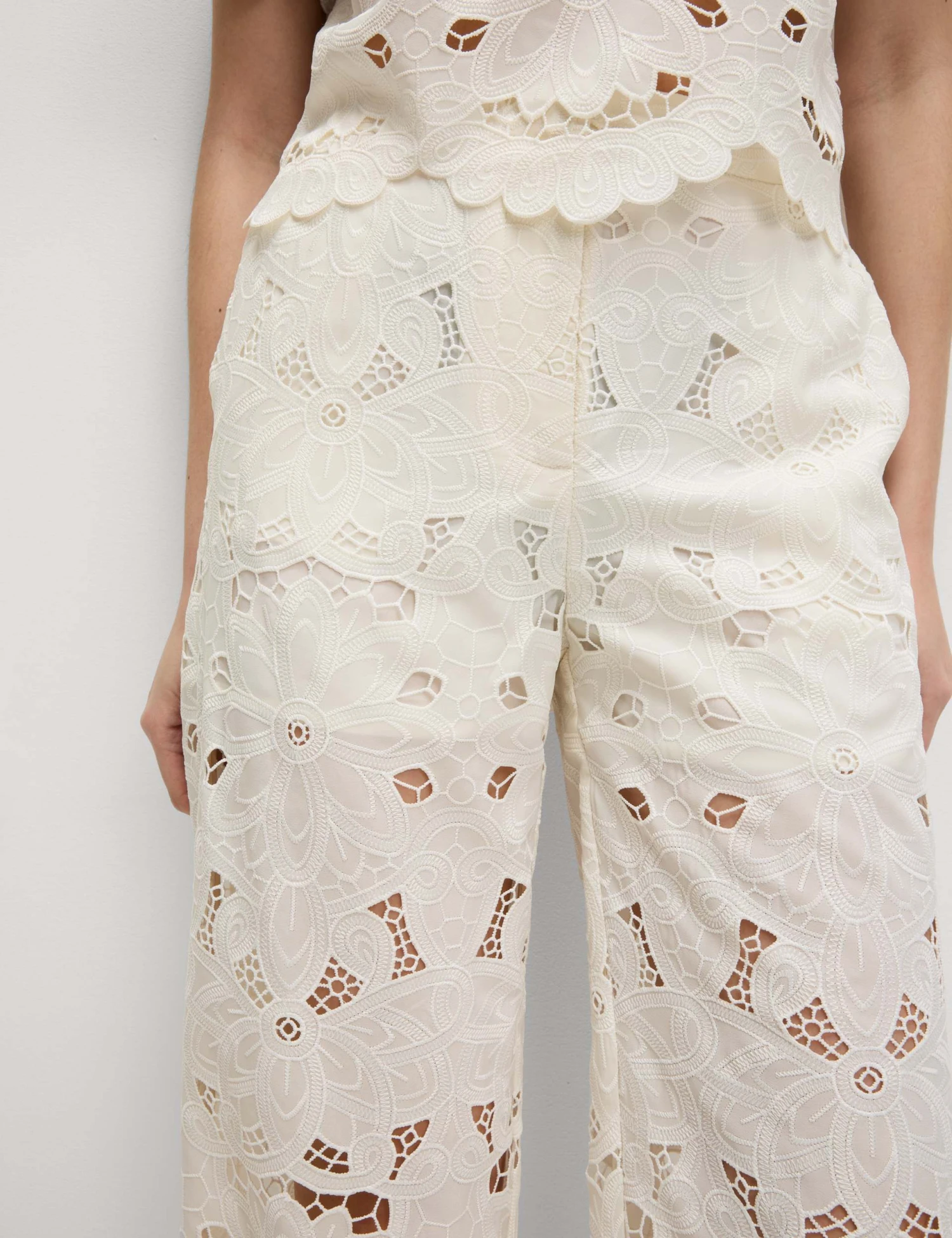 Lace Wide Leg Trousers 6 Lace Wide Leg Trousers - Image 4