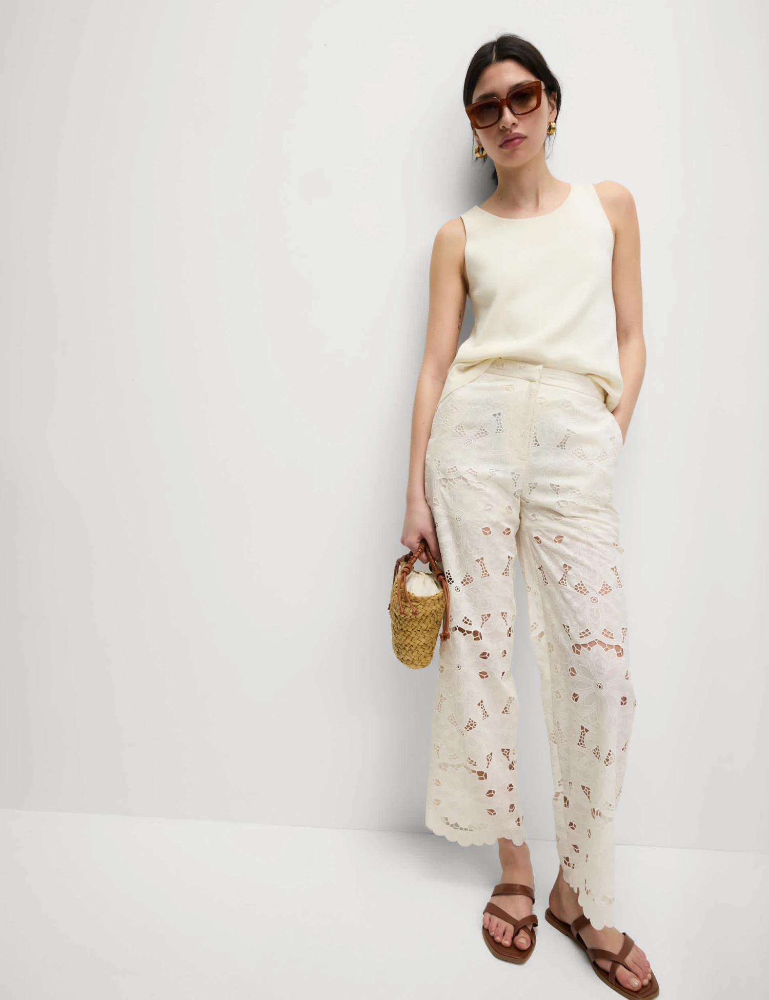 Lace Wide Leg Trousers 8 Lace Wide Leg Trousers - Image 6
