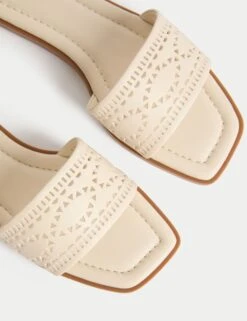 Laser Cut Flat Mules -M&S Laser Cut Flat Mules 2