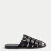 Leather Buckle Flat Mules 2 Leather Buckle Flat Mules -M&S Leather Buckle Flat Mules