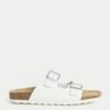 Leather Buckle Footbed Mules -M&S Leather Buckle Footbed Mules