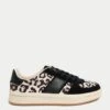 Leather Leopard Print Platform Trainers -M&S Leather Leopard Print Platform Trainers