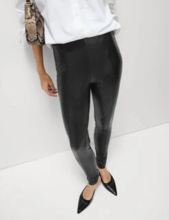Leather Look Leggings -M&S Leather Look Leggings 3