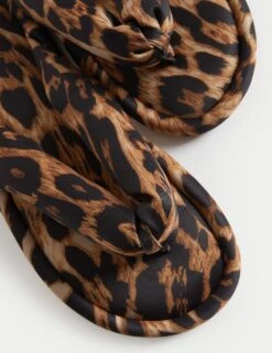 Leopard Print Slider Slippers 11 Leopard Print Slider Slippers -M&S Leopard Print Slider Slippers 2