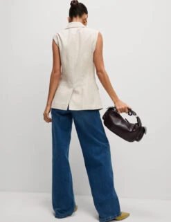 Linen Blend Waistcoat -M&S Linen Blend Waistcoat 4