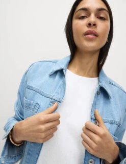 Linen Rich Round Neck Mini Shift Dress -M&S Linen Rich Round Neck Mini Shift Dress 3