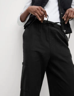 Lyocell Rich Joggers With Cotton & Linen -M&S Lyocell Rich Joggers With Cotton Linen 2