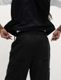 Lyocell Rich Joggers With Cotton & Linen -M&S Lyocell Rich Joggers With Cotton Linen 4