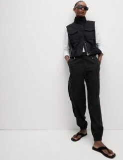 Lyocell Rich Joggers With Cotton & Linen -M&S Lyocell Rich Joggers With Cotton Linen 5