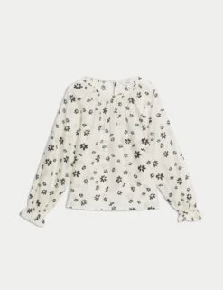 Lyocell Rich Printed Blouse -M&S Lyocell Rich Printed Blouse 1