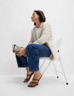 Mid Rise Barrel Jeans -M&S Mid Rise Barrel Jeans 5