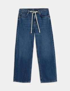 Mid Rise Wide Leg Jeans With Lyocell -M&S Mid Rise Wide Leg Jeans with Lyocell 1