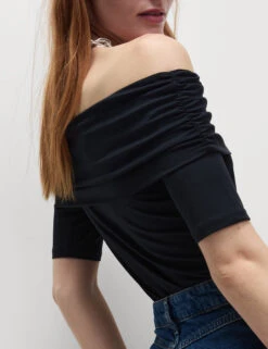 Off The Shoulder Bardot Top -M&S Off The Shoulder Bardot Top 2