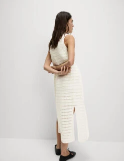 Open Stitch V-Neck Knitted Waistcoat -M&S Open Stitch V Neck Knitted Waistcoat 2