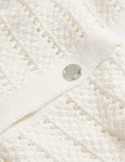 Open Stitch V-Neck Knitted Waistcoat -M&S Open Stitch V Neck Knitted Waistcoat 5