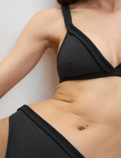 Pleated Detail Plunge Bikini Top -M&S Pleated Detail Plunge Bikini Top 4