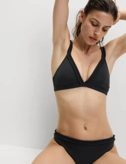 Pleated High Leg Bikini Bottoms 22 Pleated High Leg Bikini Bottoms -M&S Pleated High Leg Bikini Bottoms 3