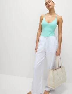 Plunge V-Neck Swimsuit -M&S Plunge V Neck Swimsuit 3