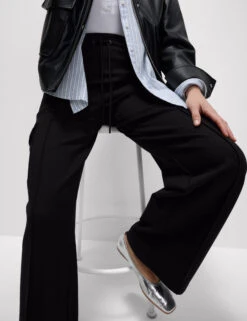 Ponte Utility Wide Leg Trousers