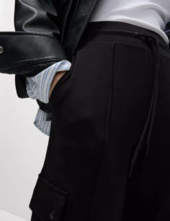 Ponte Utility Wide Leg Trousers -M&S Ponte Utility Wide Leg Trousers 6