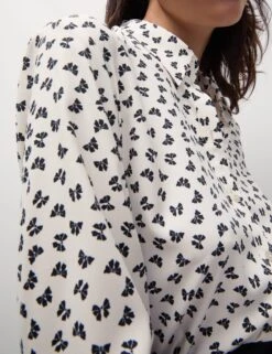 Printed Collared Button Through Shirt