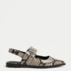 Printed Flat Slingback Sandals -M&S Printed Flat Slingback Sandals