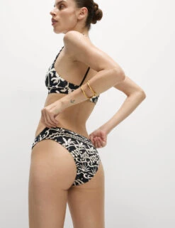 Printed Padded Plunge Bikini Top