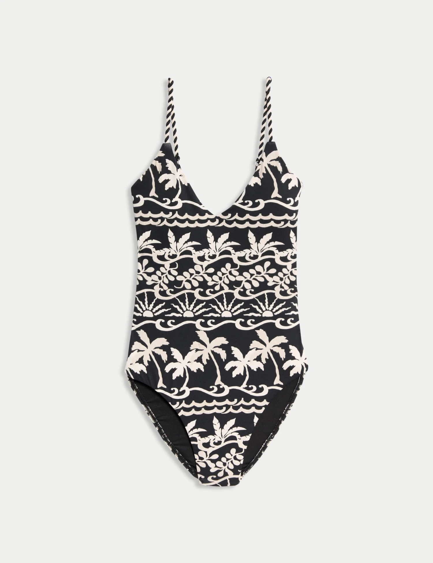Printed Padded Plunge Swimsuit 4 Printed Padded Plunge Swimsuit - Image 2