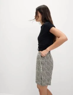 Printed Pure Twill High Waisted Shorts 25 Printed Pure Twill High Waisted Shorts -M&S Printed Pure Twill High Waisted Shorts 3