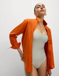 Printed Square Neck Swimsuit -M&S Printed Square Neck Swimsuit 3