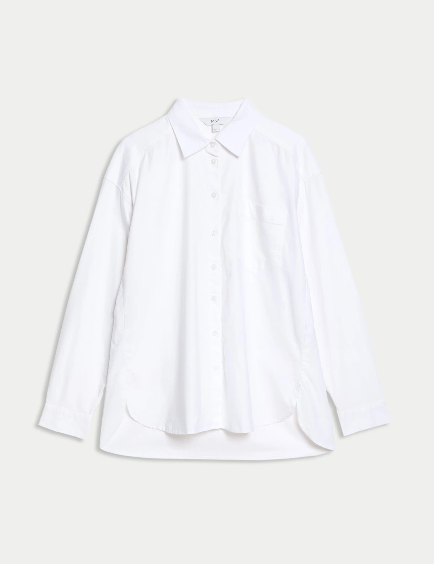 Pure Cotton Collared Oversized Shirt 4 Pure Cotton Collared Oversized Shirt - Image 2
