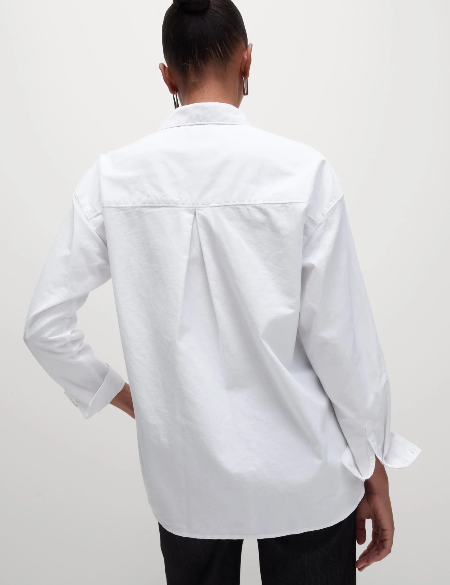 Pure Cotton Collared Oversized Shirt 5 Pure Cotton Collared Oversized Shirt - Image 3