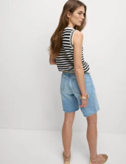 Pure Cotton Denim Bermuda Shorts -M&S Pure Cotton Denim Bermuda Shorts 3