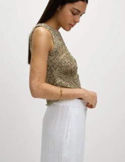 Pure Cotton Elasticated Waist Beach Trousers -M&S Pure Cotton Elasticated Waist Beach Trousers 2