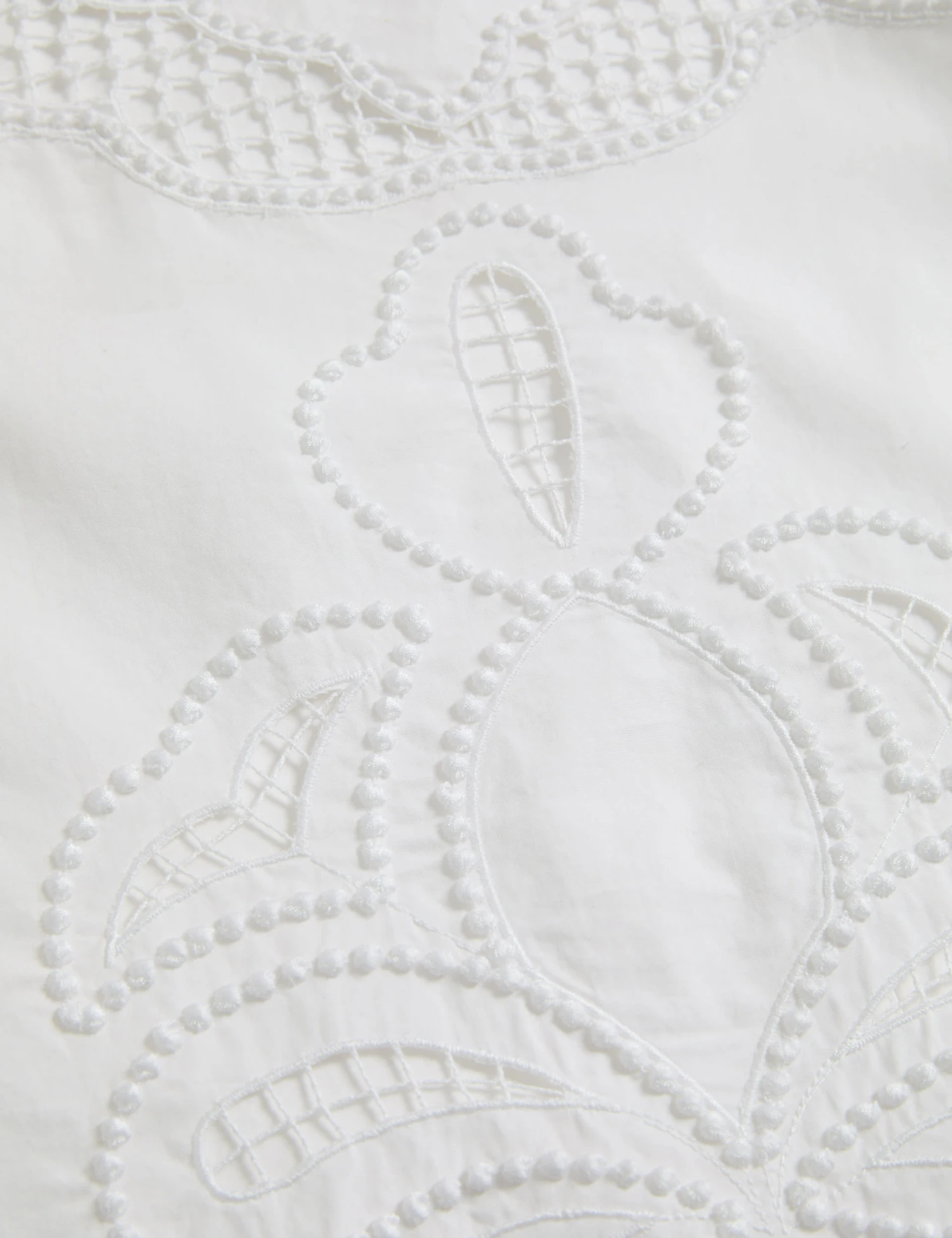 Pure Cotton Embroidered Crew Neck Blouse 7 Pure Cotton Embroidered Crew Neck Blouse - Image 5