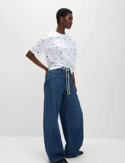 Pure Cotton Floral T-Shirt -M&S Pure Cotton Floral T Shirt 2