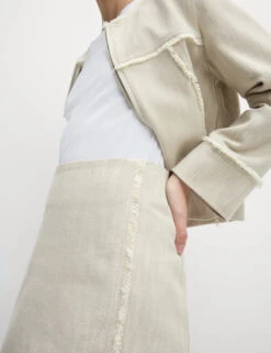 Pure Cotton Frayed Seam Mini Skirt 17 Pure Cotton Frayed Seam Mini Skirt -M&S Pure Cotton Frayed Seam Mini Skirt 4