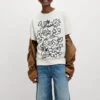 Pure Cotton Graphic Oversized T-Shirt