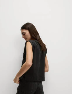 Pure Cotton Jersey Embellished Top -M&S Pure Cotton Jersey Embellished Top 3