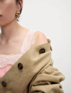 Pure Cotton Lace Detail Cami Top -M&S Pure Cotton Lace Detail Cami Top 2