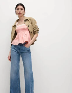 Pure Cotton Lace Detail Cami Top -M&S Pure Cotton Lace Detail Cami Top 3