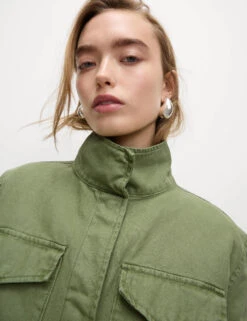 Pure Cotton Lightweight Utility Jacket -M&S Pure Cotton Lightweight Utility Jacket 2