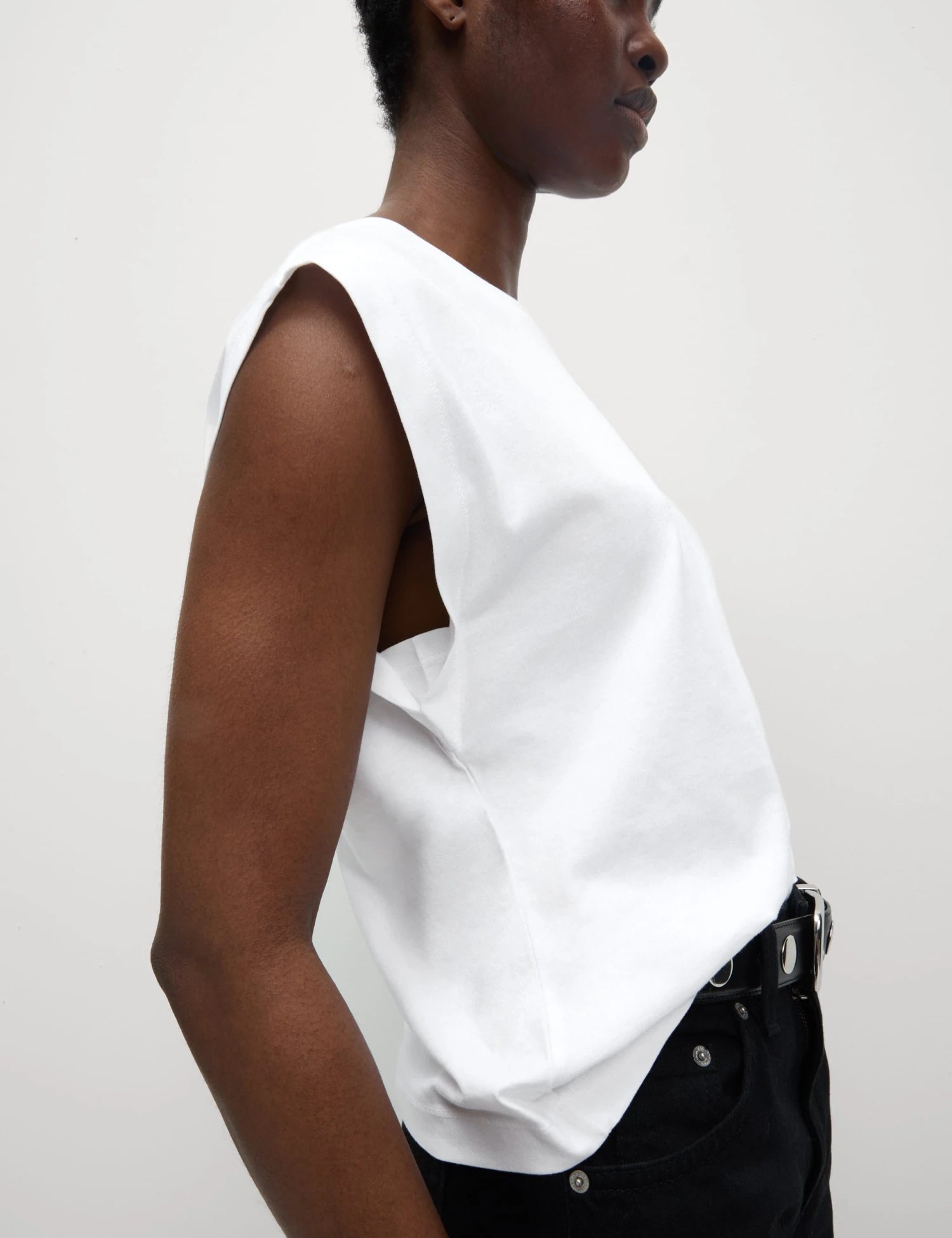 Pure Cotton Oversized Cap Sleeve T-Shirt 6 Pure Cotton Oversized Cap Sleeve T-Shirt - Image 4