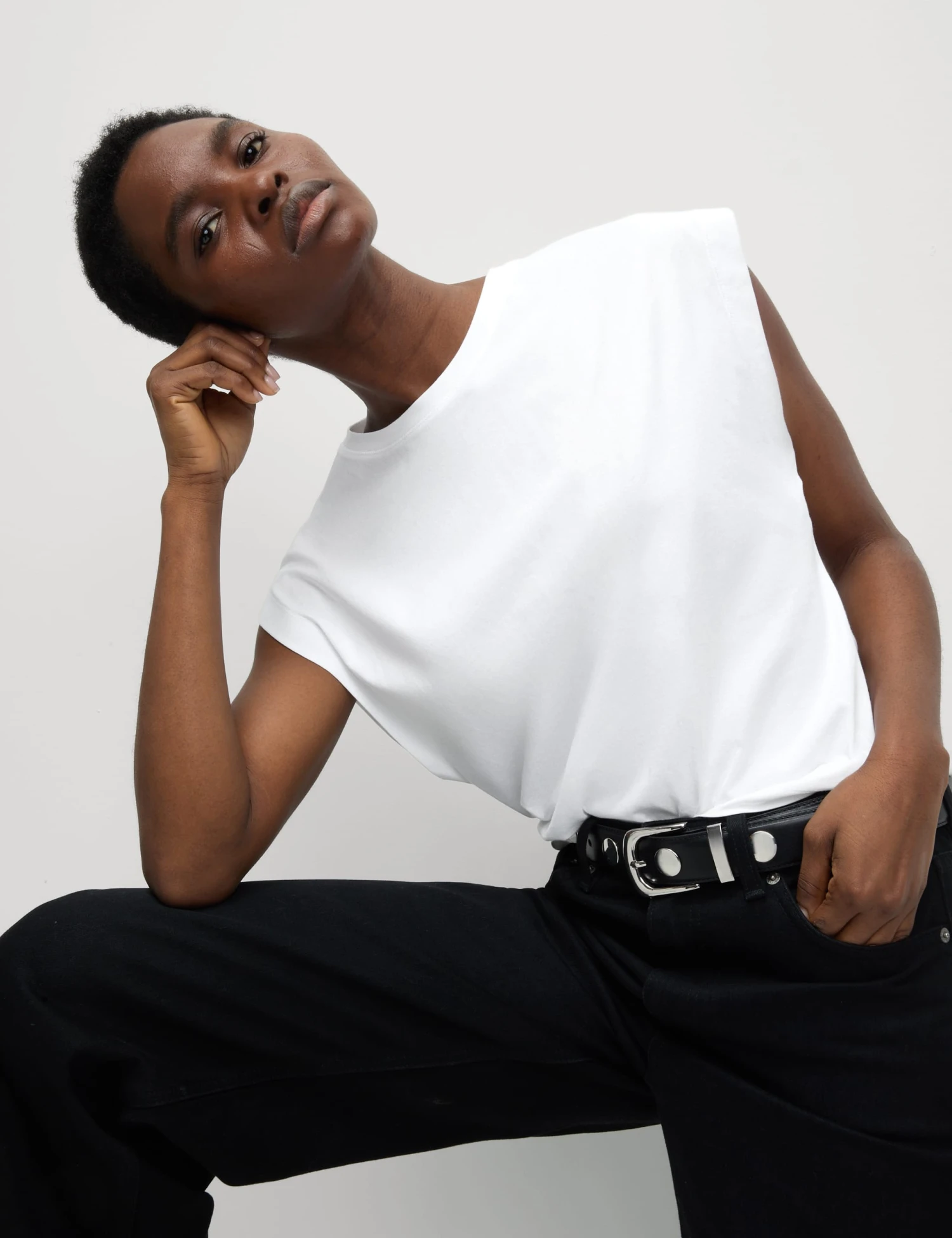 Pure Cotton Oversized Cap Sleeve T-Shirt 3 Pure Cotton Oversized Cap Sleeve T-Shirt