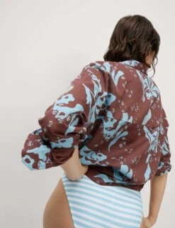 Pure Cotton Printed Button Through Beach Shirt -M&S Pure Cotton Printed Button Through Beach Shirt 5